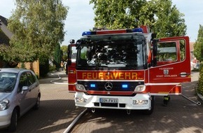 Feuerwehr Dinslaken: FW Dinslaken: Kellerbrand auf der Luchsstraße