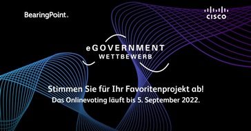 BearingPoint GmbH: Der 21. eGovernment-Wettbewerb von BearingPoint und Cisco biegt auf die Zielgerade