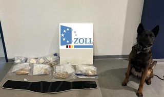 Hauptzollamt Rosenheim: HZA-RO: ZOLL findet Kokain und präparierten Nierengurt mit MDMA bei Busreisendem aus Amsterdam / erfolgreicher Einsatz mit Zollhund