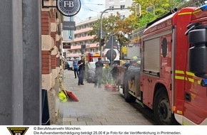 Feuerwehr München: FW-M: Defekte Fernwärmeleitung (Isarvorstadt)