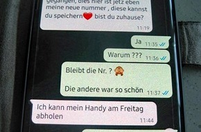 Polizei Mettmann: POL-ME: Seniorin durch falsche WhatsApp-Nachricht um Bargeld betrogen - Erkrath - 2203110