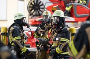 Feuerwehr Essen: FW-E: Kellerbrand in Bochold - Feuerwehr verhindert Ausbreitung auf Wohnbereiche