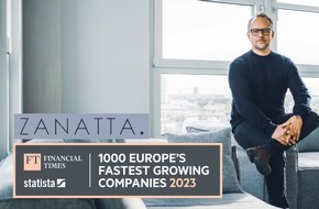 ZANATTA media group GmbH & Co.KG: Möglicherweise einmalig in Deutschland / Die Berliner Mediaagentur ZANATTA schaffte es zum dritten Mal in das Ranking der "FinancialTimes Top1000: Europe's Fastest Growing Companies".