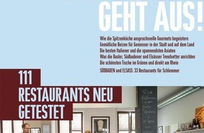 BASEL GEHT AUS!: Das neue BASEL GEHT AUS! 2015 ist da / Die 111 besten Restaurants / Auf 180 Seiten / Für jeden Geschmack das Richtige (BILD)