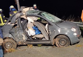 POL-STD: Drei zum Teil schwerverletzte Fahrzeuginsassen bei Unfall zwischen Bliedersdorf und Horneburg