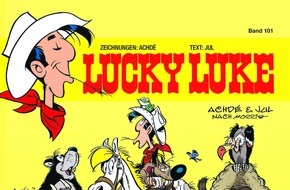 Egmont Ehapa Media GmbH: Wildwest-Legende Lucky Luke im Zeichen des Tierschutzes - Bildmaterial zum Download verfügbar
