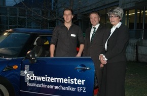 Debrunner Acifer AG: Simon Johner aus Kerzers gewinnt die Debrunner Acifer Trophy / Die Debrunner Acifer Trophy wird von SwissSkills unterstützt