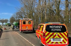 Freiwillige Feuerwehr Werne: FW-WRN: Tödlicher Verkehrsunfall auf der Südkirchener Straße