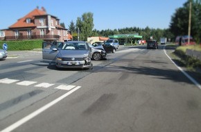 Polizeiinspektion Lüneburg/Lüchow-Dannenberg/Uelzen: POL-LG: ++ Frau von Lkw erfasst - "schwerverletzt" ++ "die Hitze?" - aggressiver Autofahrer ohrfeigt Radfahrer ++ Pkw-Reifen beschädigt - Zeugen gesucht ++ drei Leichtverletzte nach Kollision ++