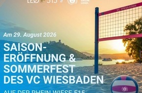 VC Wiesbaden Spielbetriebs GmbH: Aufschlag am Rhein: VCW l&auml;dt zum Business Beach Cup &ndash; und stellt seine Teams vor