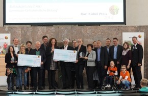 Karl Kübel Stiftung für Kind und Familie: "Gemeinsam für frühkindliche Bildung": Karl Kübel Preis 2014 für Projekte aus Kamen und Berlin (FOTO)