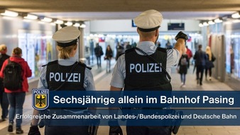 Bundespolizeidirektion München: Bundespolizeidirektion München: Sechsjährige Eltern zugeführt: Bange Stunden für die Mutter (FOTO)