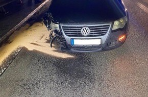 Polizeidirektion Kaiserslautern: POL-PDKL: Auffahrunfall- 2 Personen verletzt....