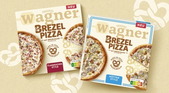 Original Wagner Pizza GmbH: ORIGINAL WAGNER: Zwei neue Sorten BREZEL PIZZA / Es wird weiter aufgebrezelt!