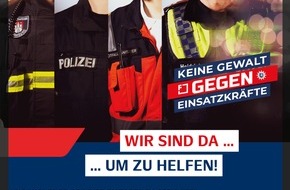 Polizei Hamburg: POL-HH: 231227-1. Keine Gewalt gegen Einsatzkräfte - Präventionskampagne zum bevorstehenden Jahreswechsel