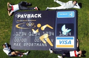 PAYBACK GmbH: Deutsche Olympioniken erhalten eigene "Olympia-Kreditkarte" / Kombination aus PAYBACK Punktesammel- und Kreditkarte / Bei jedem Bezahlen geht automatisch eine Spende an die Deutsche Sporthilfe