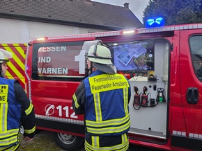 FW-AR: Intensive Jahresübung: Brand in altem Drogerie-Gebäude