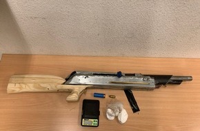 Polizei Hagen: POL-HA: Selbst gebautes Gewehr und Drogen in Garage gefunden