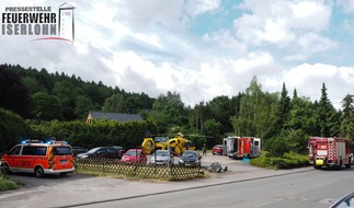 Feuerwehr Iserlohn: FW-MK: Dachdecker abgestürzt