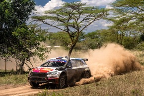 Safari-Rally Kenia: Škoda Crews holen beim härtesten WM-Lauf des Jahres Sieg und Platz drei