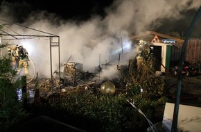 Polizei Coesfeld: POL-COE: Lüdinghausen, Seppenrade, Leversum/ Mobilheim ausgebrannt