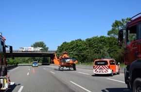Feuerwehr Oberhausen: FW-OB: Zwei Schwerletzte bei Verkehrsunfall auf der BAB A42