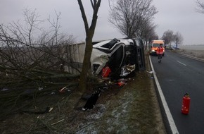 Polizeidirektion Worms: POL-PDWO: Unfall mit schwerverletzter Person, L386 zwischen Flomborn und Stetten