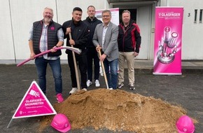 Deutsche Telekom AG: Telekom startet mit dem Spatenstich den Glasfaserausbau in Gießen