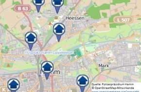 Polizeipräsidium Hamm: POL-HAM: Wohnungseinbruchs-Radar für die Woche vom 22.10. bis zum 28.10.2018