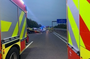 Feuerwehr Ratingen: FW Ratingen: Auto überschlug sich auf der A3