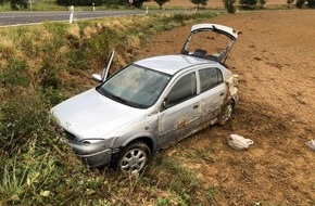 Polizeidirektion Bad Kreuznach: POL-PDKH: In Acker gelandet