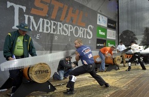 STIHL TIMBERSPORTS Series: STIHL® TIMBERSPORTS® Weltmeisterschaft im September in Brienz -  Ticketvorverkauf für Sportholzfäller-Event hat begonnen