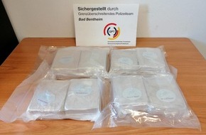 Polizeiinspektion Emsland/Grafschaft Bentheim: POL-EL: Bad Bentheim - 4 Kilogramm Heroin sichergestellt