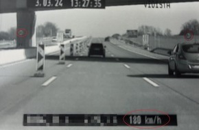 Autobahnpolizeiinspektion: API-TH: Videowagen schnappen zwei Raser auf der A 9 bei Eisenberg und in der Baustelle auf der A 4 bei Ronneburg