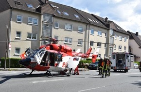 Feuerwehr Dortmund: FW-DO: 17.04.2017 - Lütgendortmund - Rettungshubschrauber landet auf Provinzialstraße