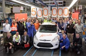 Ford-Werke GmbH: Ford feiert Bestseller: 500.000. Fiesta läuft heute im Werk Köln vom Fertigungsband (mit Bild)