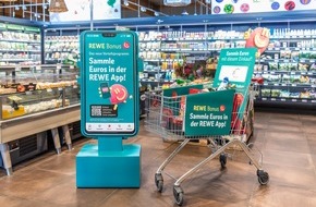 REWE Markt GmbH: Mehr sparen mit REWE Bonus: Euros statt Punkte - Bonusprogramm für individuelle Vorteile / Neues Vorteilsprogramm ist für REWE der nächste Schritt innerhalb der digitalen Angebotskommunikation