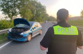 Polizeiinspektion Hameln-Pyrmont/Holzminden: POL-HM: Entziehung der Fahrerlaubnis nach einem Verkehrsunfall auf der B 217