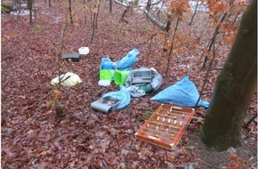 Polizei Korbach: POL-KB: Bad Arolsen-Wetterburg - Unbekannter entsorgt seinen Müll illegal am Twistesee, Polizei bittet um Hinweise