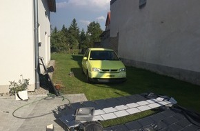 Polizeidirektion Ludwigshafen: POL-PDLU: (Frankenthal) - Verkehrsunfall endet in einem Garten