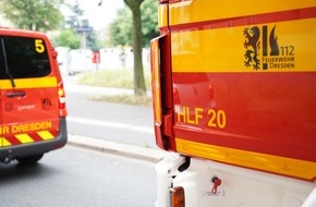 Feuerwehr Dresden: FW Dresden: Informationen zum Einsatzgeschehen der Feuerwehr Dresden vom 2. August 2021