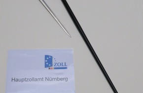 Hauptzollamt Nürnberg: HZA-N: Zollkontrolle am Nürnberger Flughafen: Verbotener Spazierstock im Handgepäck