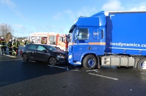 Polizeiinspektion Celle: POL-CE: Frontalzusammenstoß von LKW und PKW auf der B191