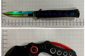 Bundespolizeidirektion Sankt Augustin: BPOL NRW: Bundespolizei stellt verbotene Messer im Hbf Dortmund sicher