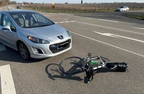 Polizeidirektion Landau: POL-PDLD: Roschbach - Verletzter Radfahrer