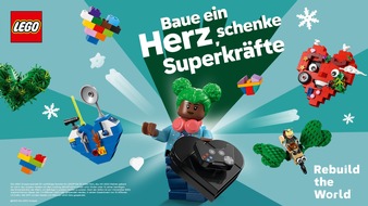 LEGO GmbH: Ein Herz für Kinder gebaut aus LEGO® Steinen: Achtwöchige LEGO® Aktion zum Mitmachen