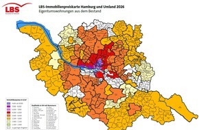 LBS Landesbausparkasse NordOst AG: LBS-Immobilienmarktatlas 2026: Stabile bis leicht steigende Preise f&uuml;r Wohnimmobilien in Hamburg und Umland