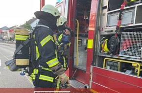 Feuerwehr Leverkusen: FW-LEV: Dachstuhlbrand in Steinbüchel