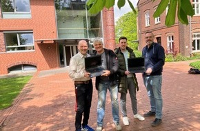 Provinzial Holding AG: Provinzial spendet 30 Laptops an Stiftung Haus Hall
