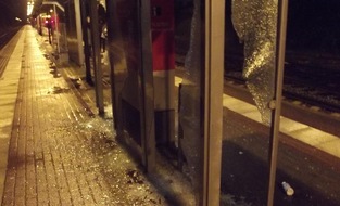 Bundespolizeiinspektion Rostock: BPOL-HRO: Vandalismus am S-Bahnhaltepunkt Bramow